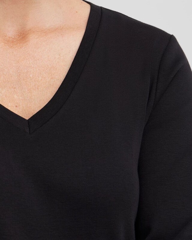 3/4 Sleeve V-Neck Tee - image 4